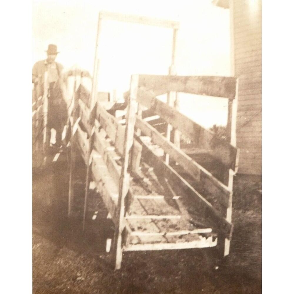 Farm Equipment Antique Photograph Vintage Old Photo Snapshot
